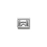 Nomination Composable Classic MONUMENTS RELIEF acciaio e argento 925 (10_Tower Bridge)